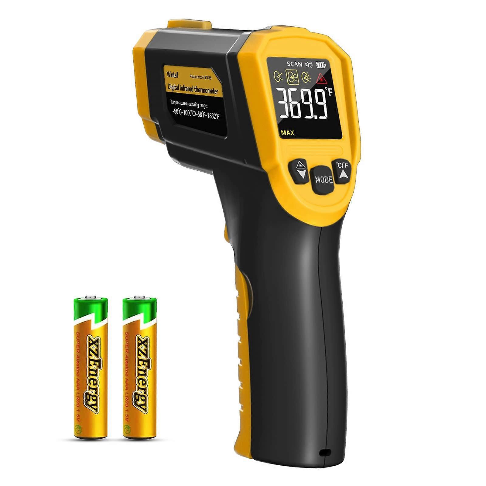Infrared Thermometer and Laser Gun, 58°F to 1832°F, Fast for Cooking, Pizza, Meat, Engine