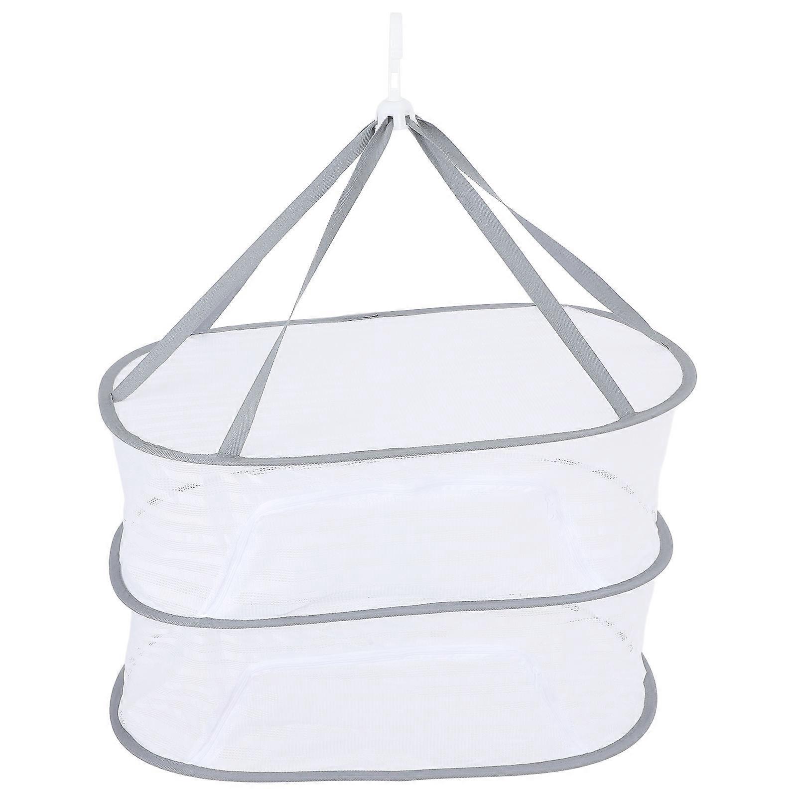 Foldable Drying Rack Hanging Dry Net with 3Pcs Layers for Fish