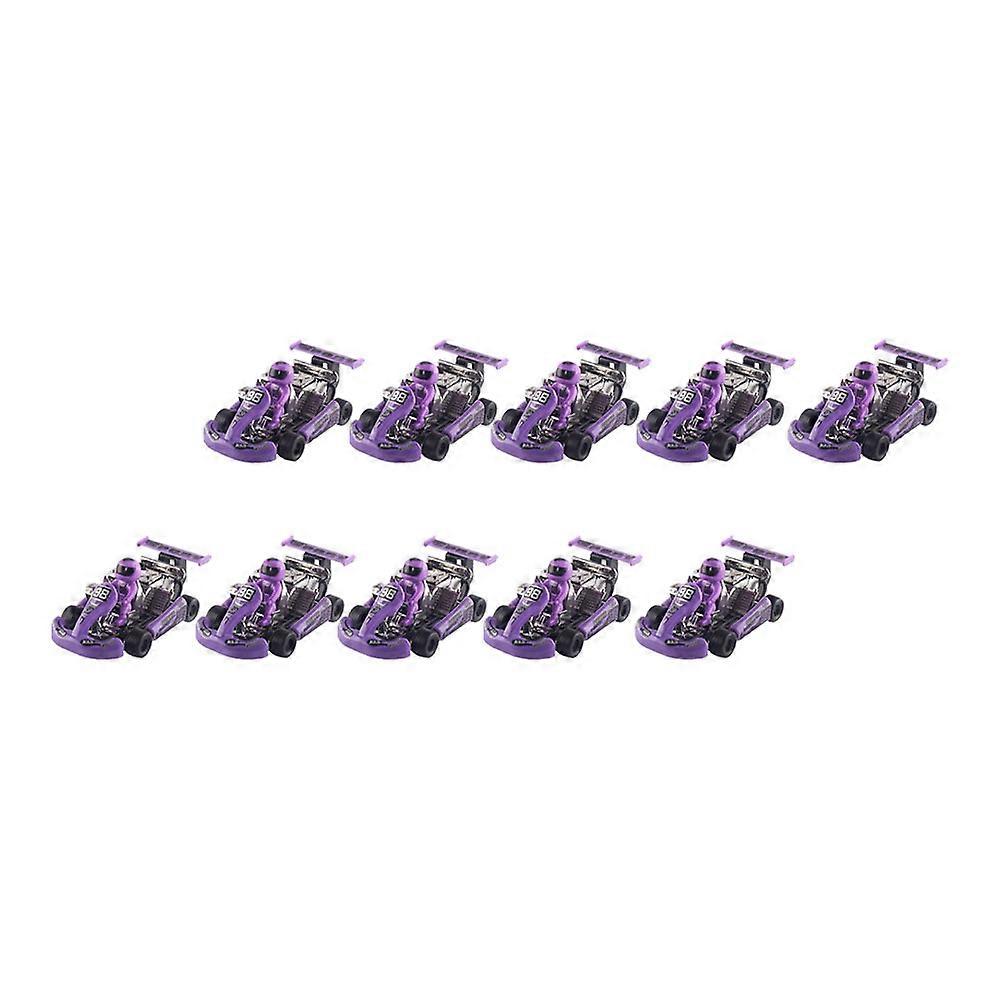 Plastic Kart Models Pull-Back Kart Toy for Kids Playing 10Pcs Pack