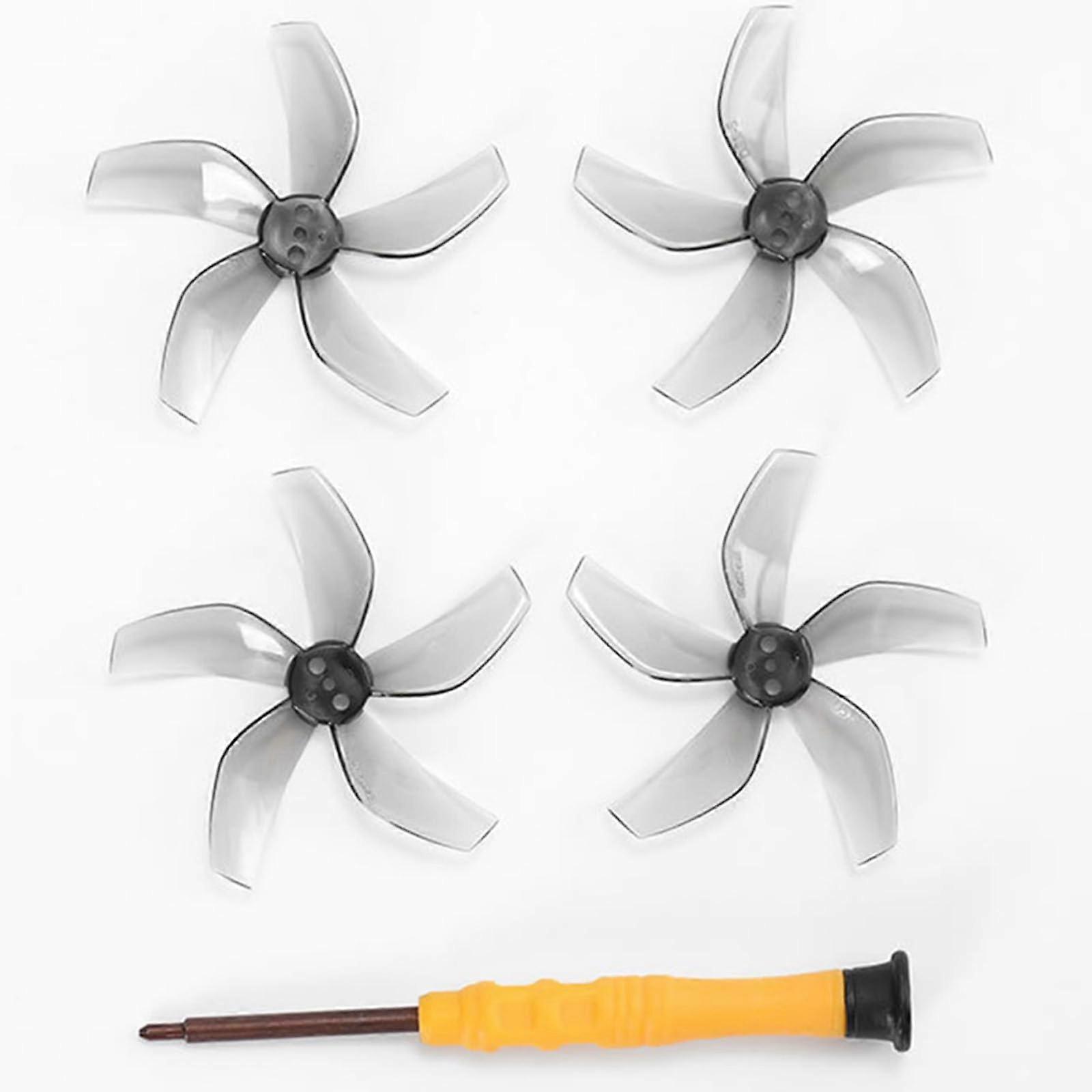 5Blade Noise Reduction Quick Release Drone Accessories Propellers 4PCS Gray for DJI Neo