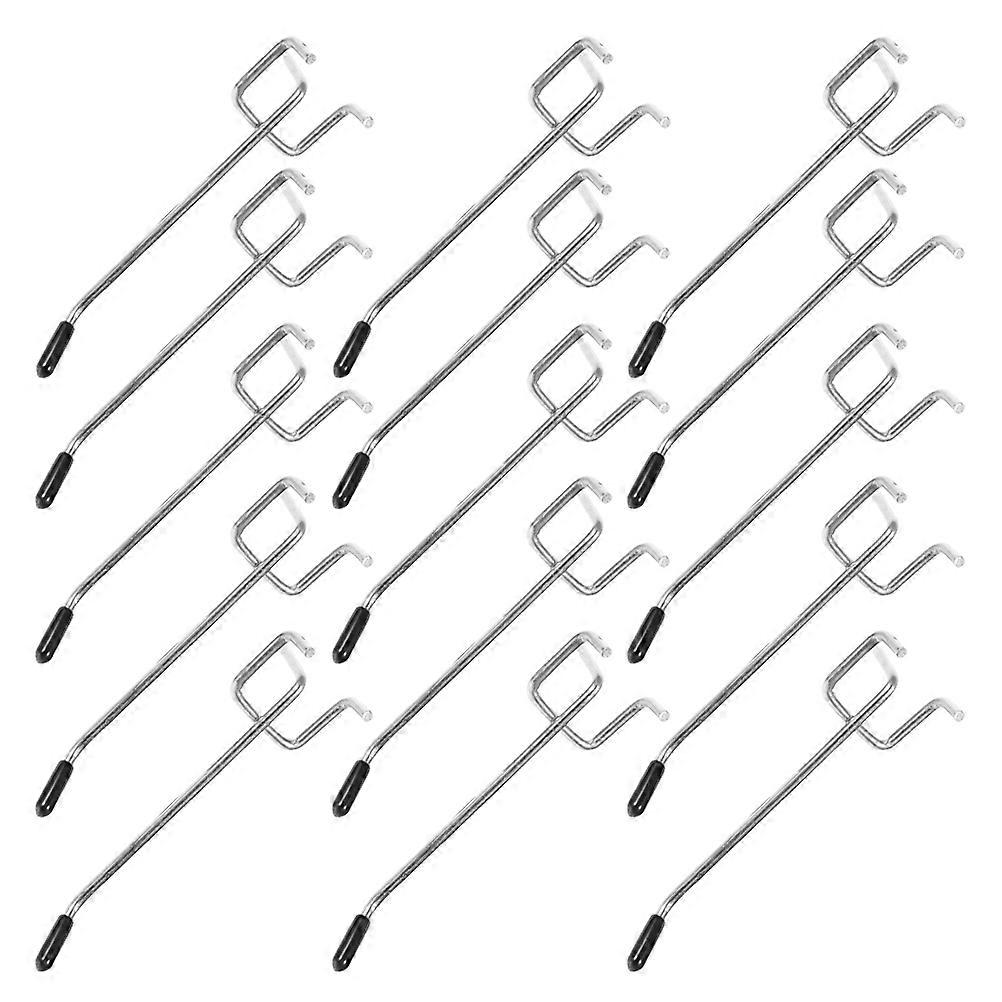 Silver Pegboard Hook for Holding Use 25Sets Iron Utility Hooks