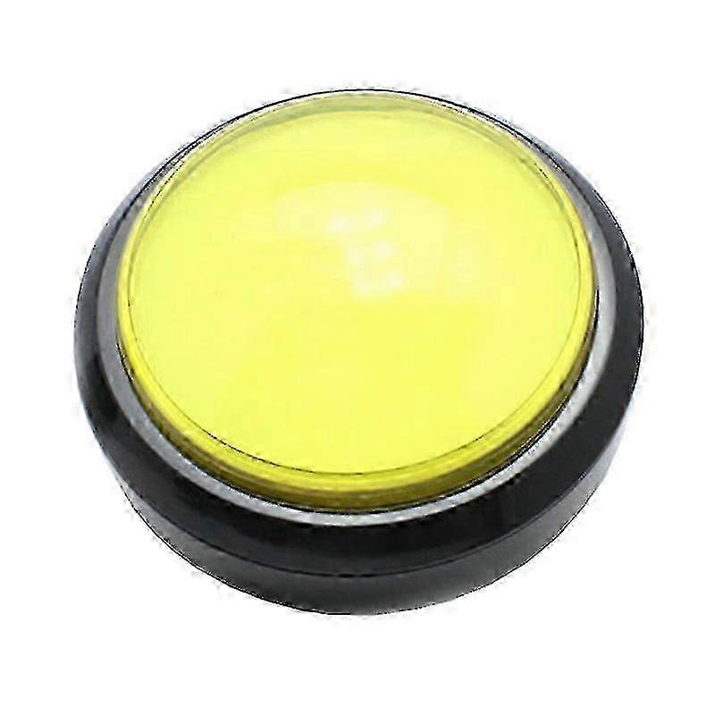 26-27 Illuminated Round Push Button with 100mm Diameter Microswitch Included for DIY Arcade Projects