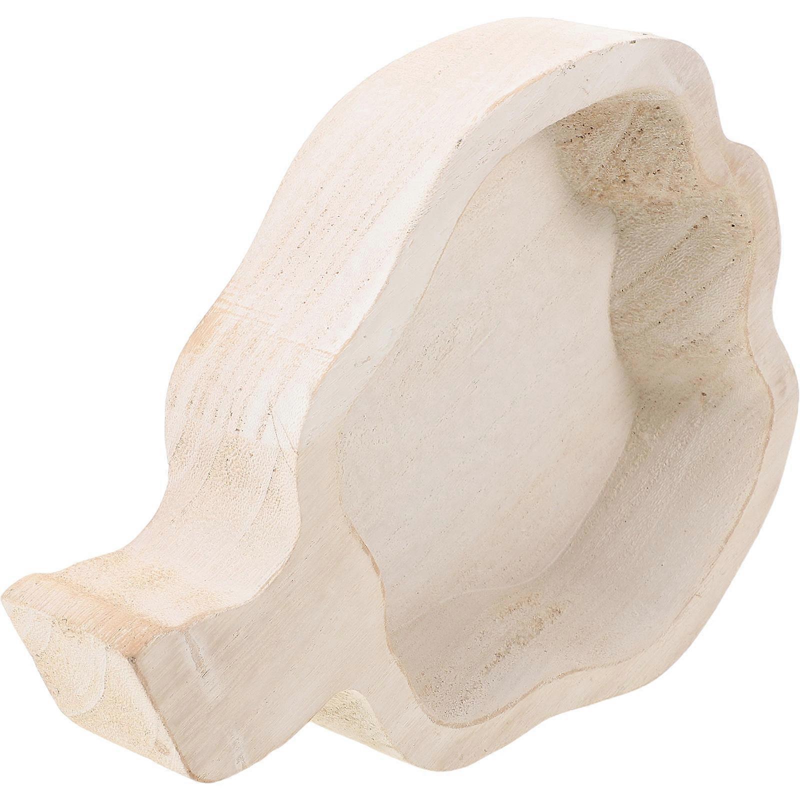 White Wooden Serving Tray Pumpkin Serving Platter for Storage 5Pcs Set