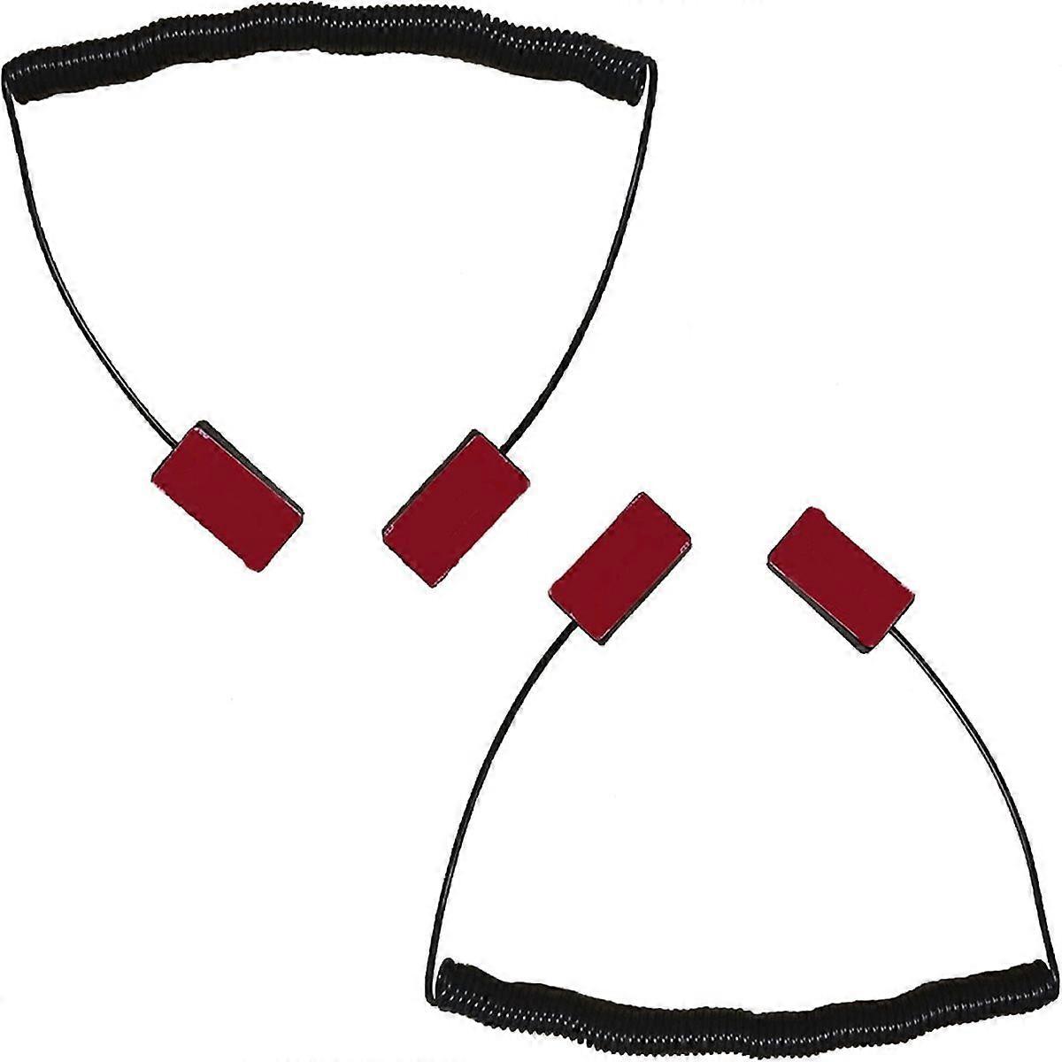 2Pcs Retractable Remote Control Tether Retractable Cable Lock Remote Rescue Remote Leash Remote Con