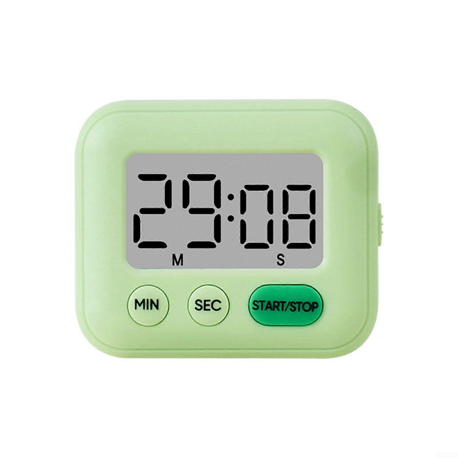 Magnetic Digital Kitchen Timer with Large LCD Display Loud Alarm Countdown Stopwatch for Cooking Baking Blue Green