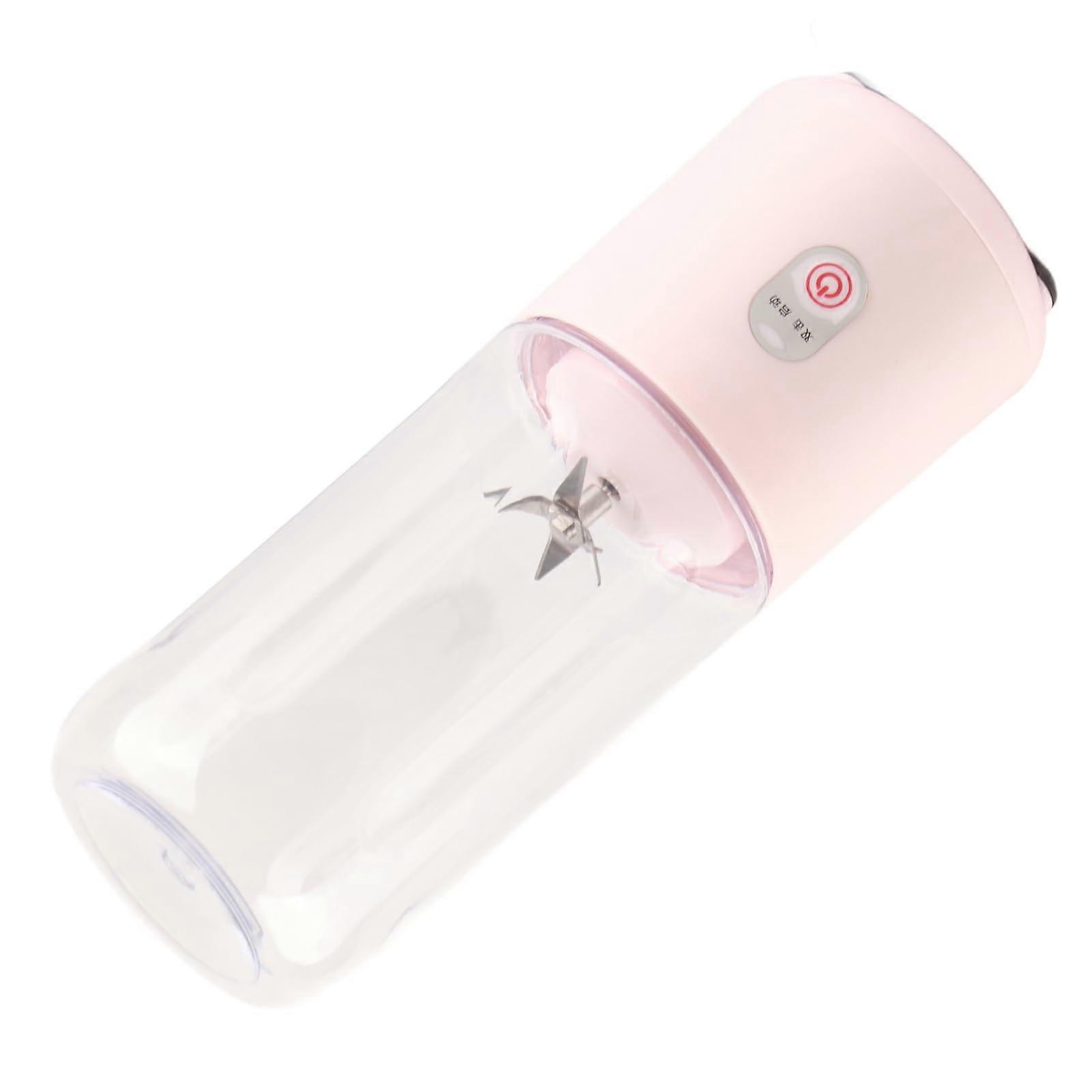 Portable Blender 500ml Mini USB Rechargeable Smoothie Maker with Efficient 6Leaf Blades for Fruits