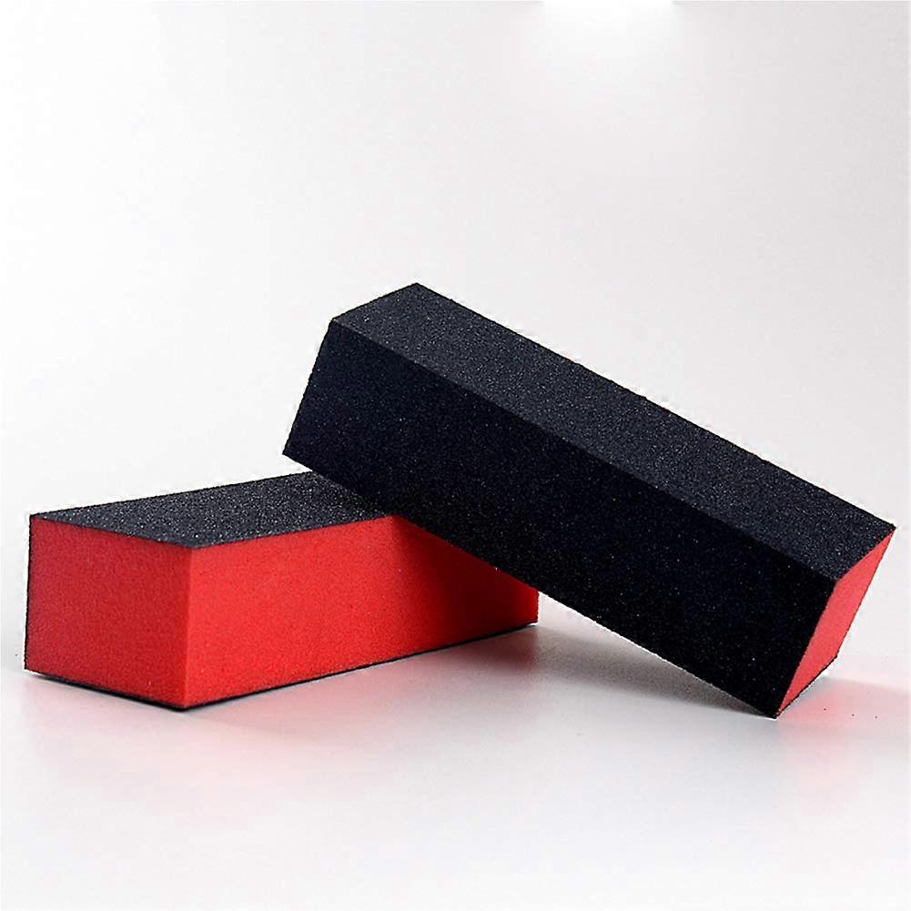 10pcs Black and Orange Nail Buffer Block Sponge File for Smooth Bright Finish Manicure