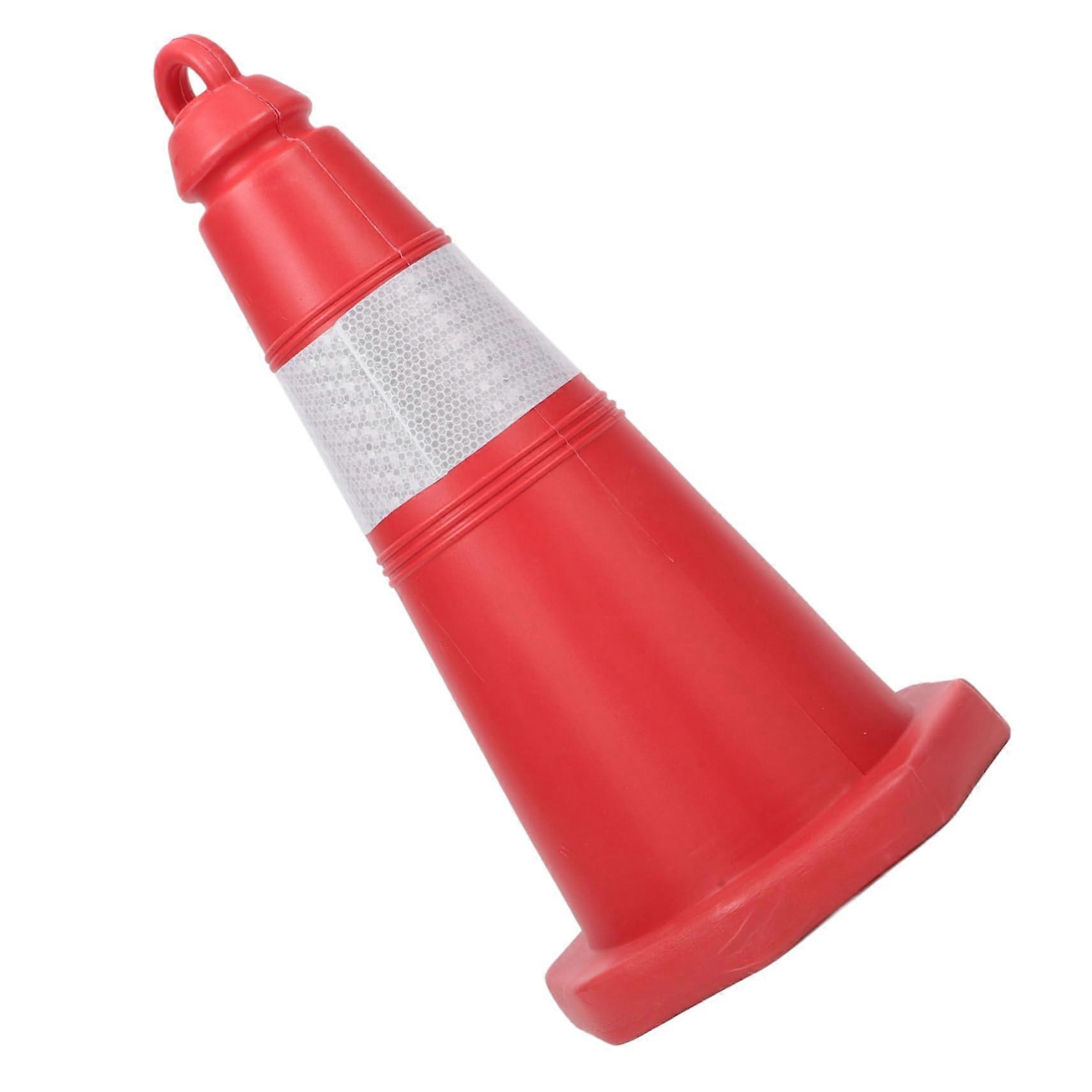 Weatherproof Rubber Traffic Cones with Reflective Visibility Collar for Construction and Parking