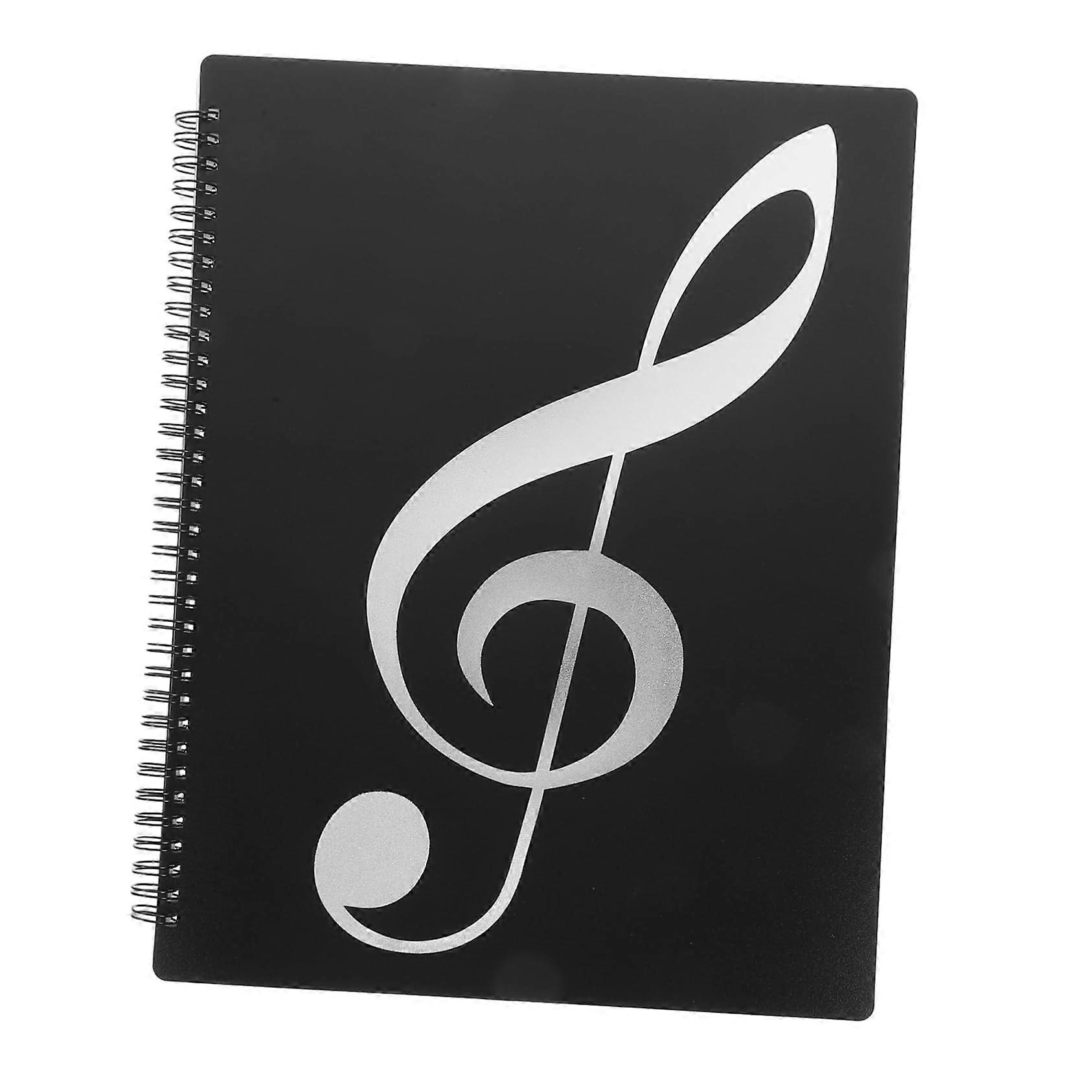 A4 Music Folder Organizer Plastic Sheet Binder Keeps Pages Flat for Teachers Students Musicians