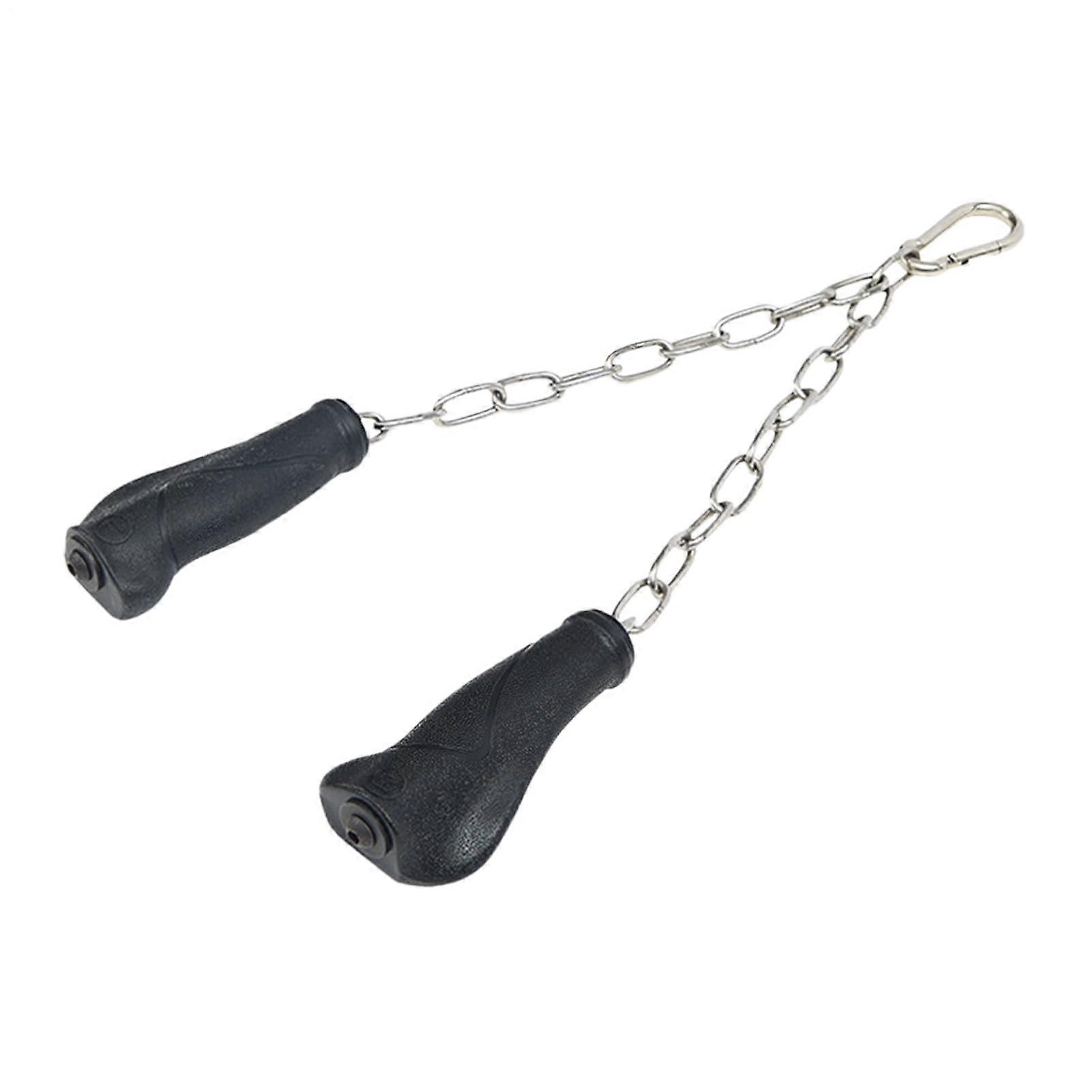 Tricep Rope Cable Machine Attachment with Ergonomic Handles for Lat Pulldown and Home Gym