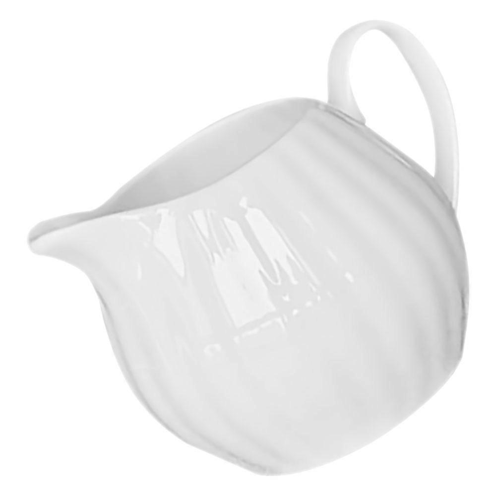 Milk Pitcher Ceramic Coffee Jar for Storage Use 1 Piece White