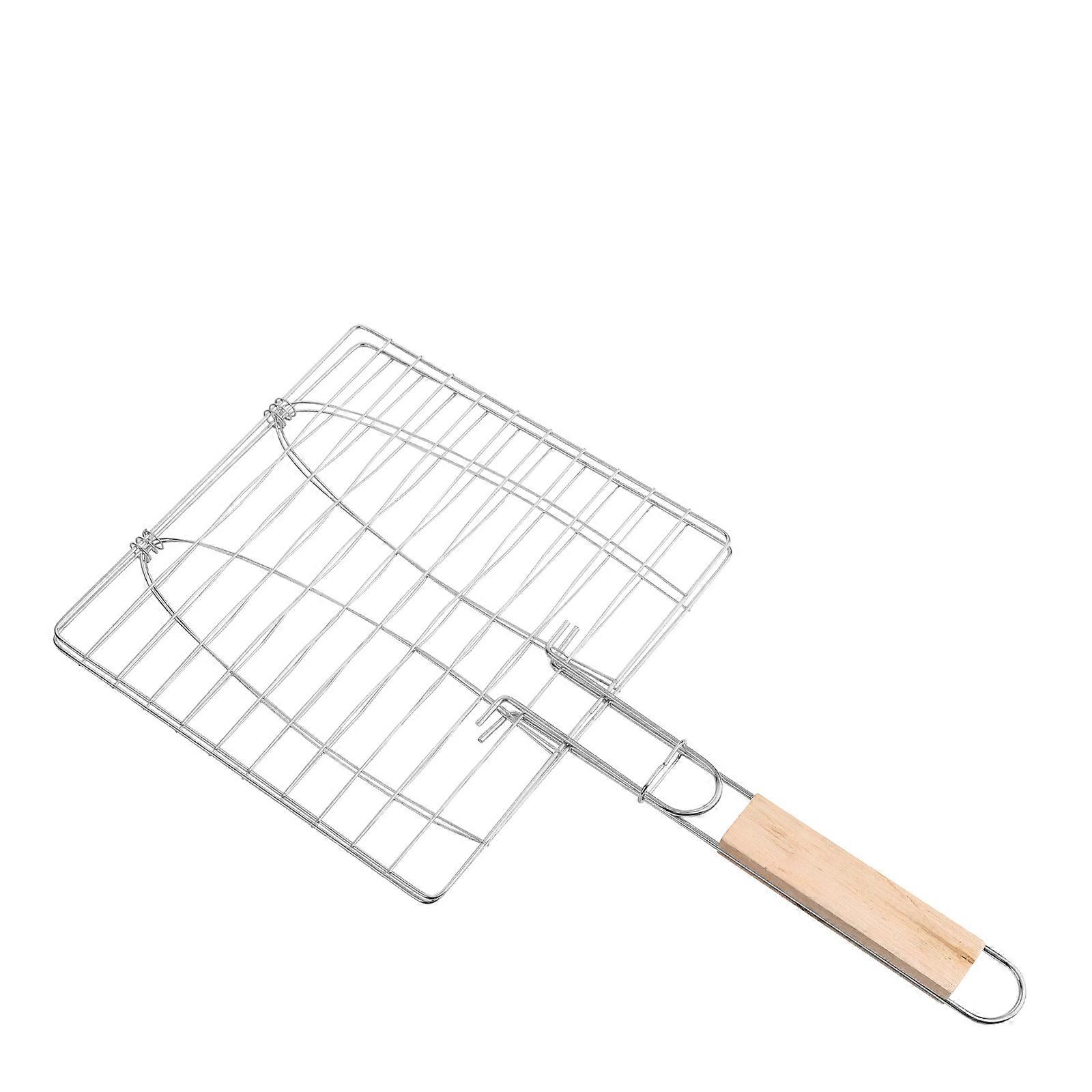 Bbq Fish Grilling Basket Hemoton for Camping Use Lock