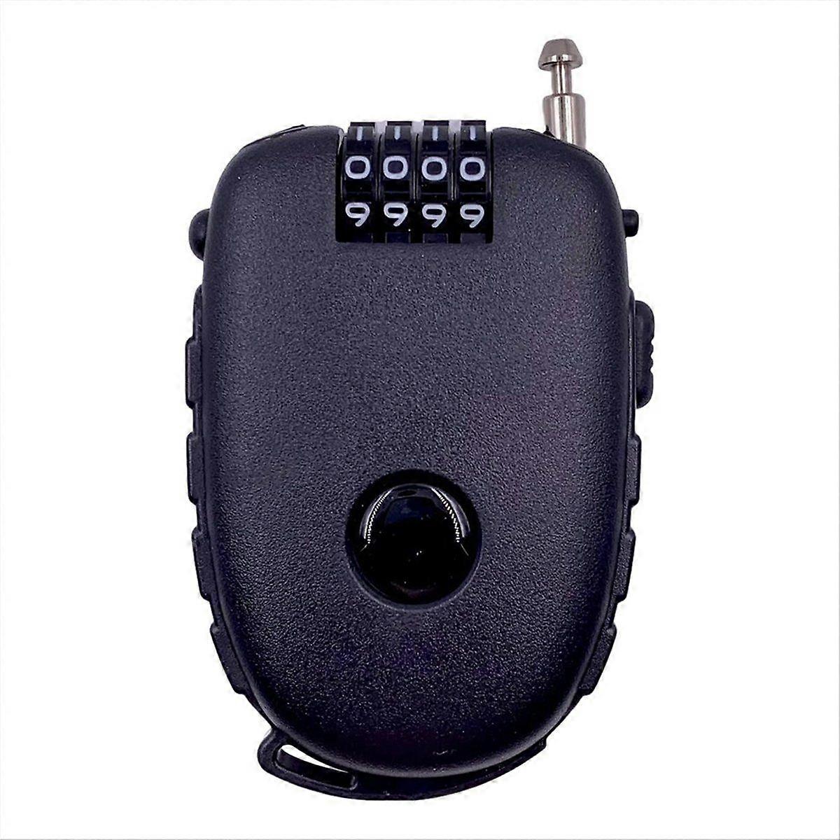 Cable Combination Padlock, Ski Lock, Stroller Lock, Cable Lock, 90cm / 2.4mm (Diameter) Steel Retractable Cable