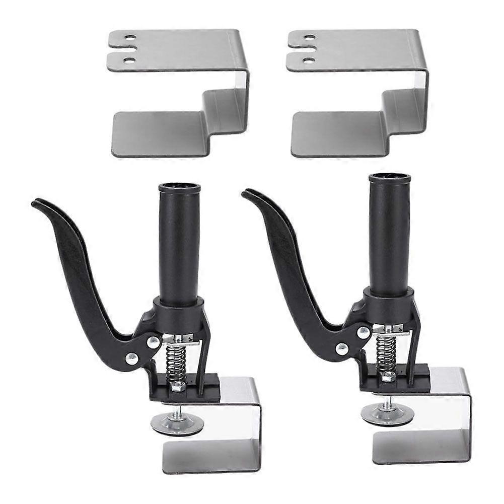 2Pcs Drawer Front Installation Clamps, Quick-Release Cabinet Drawer Panel U Clamp Woodworking Installation Tool