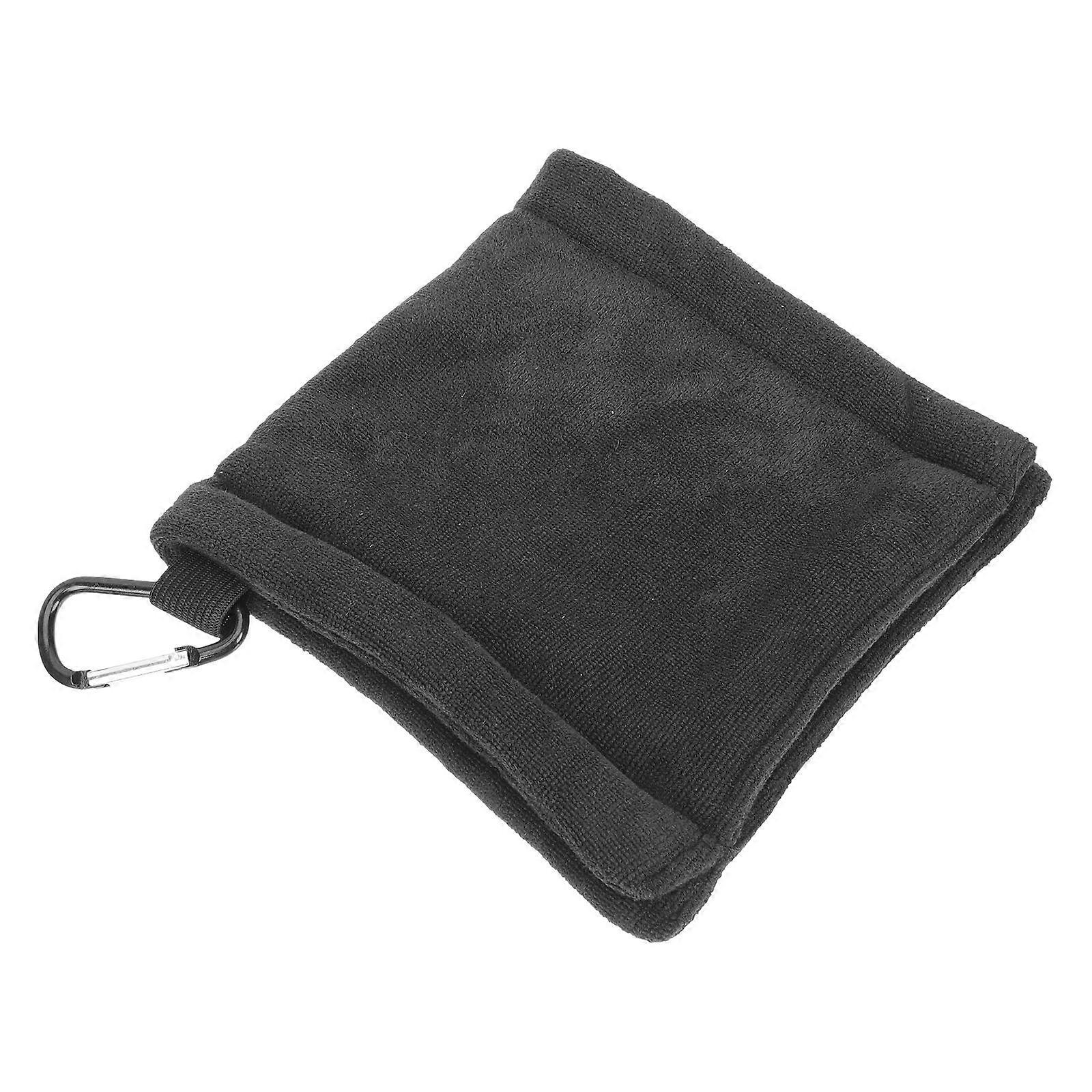 Golfs Ball Cleaner Golfs Towel for Cleaning Black Microfiber