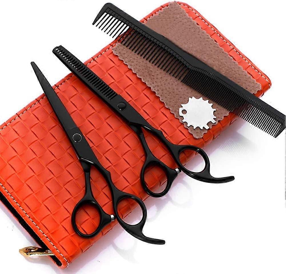 Tesoura de cabeleireiro profissional de 15 cm (6 polegadas) para corte e desbaste, em aço 440C.