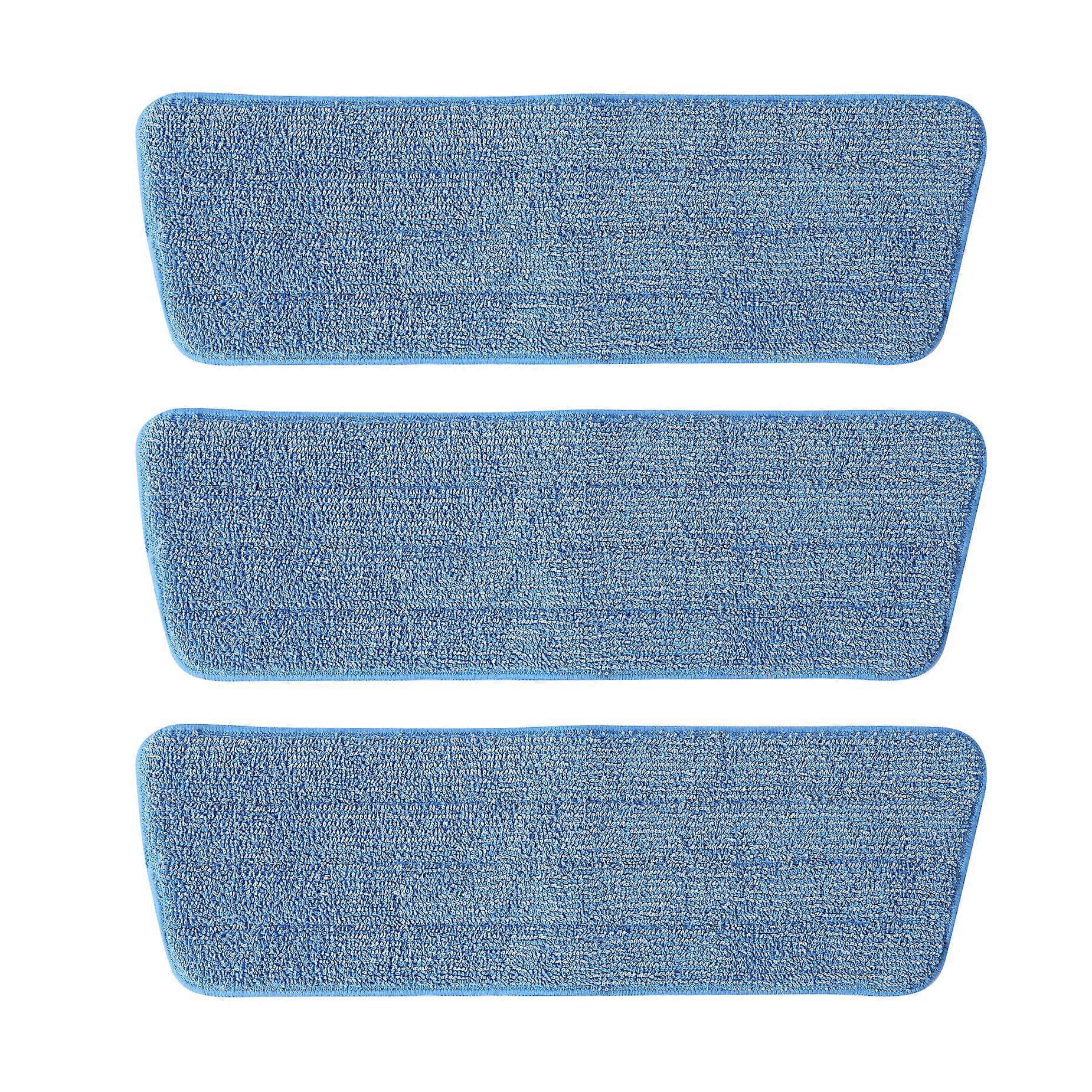 3 Pack Microfiber Mop Pads Reusable Washable Spray Mop Replacement Refills for All Floor Cleaning