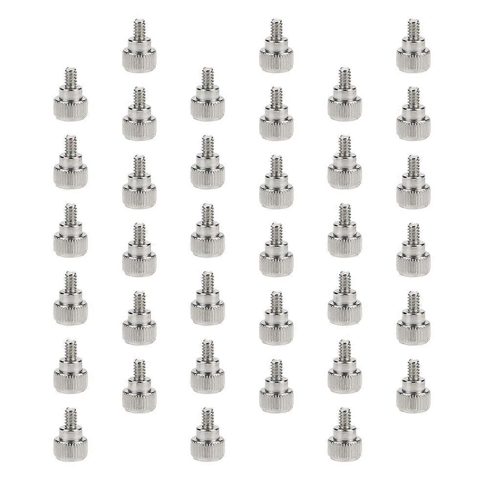 Silver Computer Case Thumbscrew Knurled Thumb Screw for Fixing 100Pcs Set