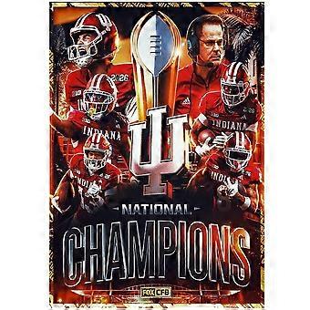 Quebra-cabeça Indiana Hoosiers - Campeões Nacionais de Futebol Americano Universitário 2026 - Desafio Mental F668