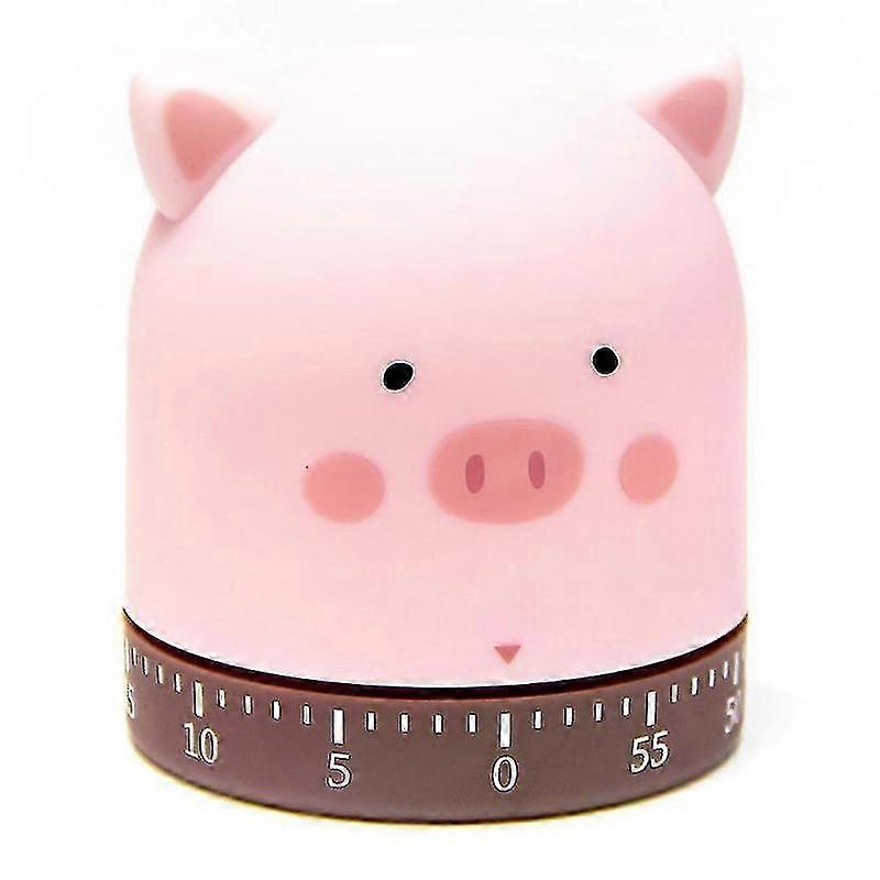 Wind Up Kitchen Timer 60-Minute Dial Rotating Countdown Reminder Egg