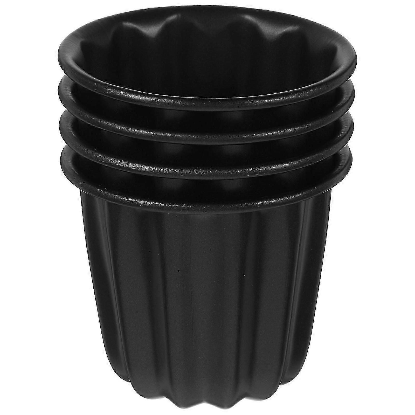 4pcs Non-stick Canele Molds Multi-function Baking Molds Muffin Cups Cake Baking Molds
