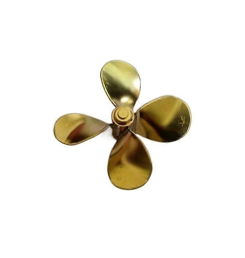 50mm Copper 4 Blade RC Boat Propeller M4 Right Hand Thread for Smooth Thrust Control