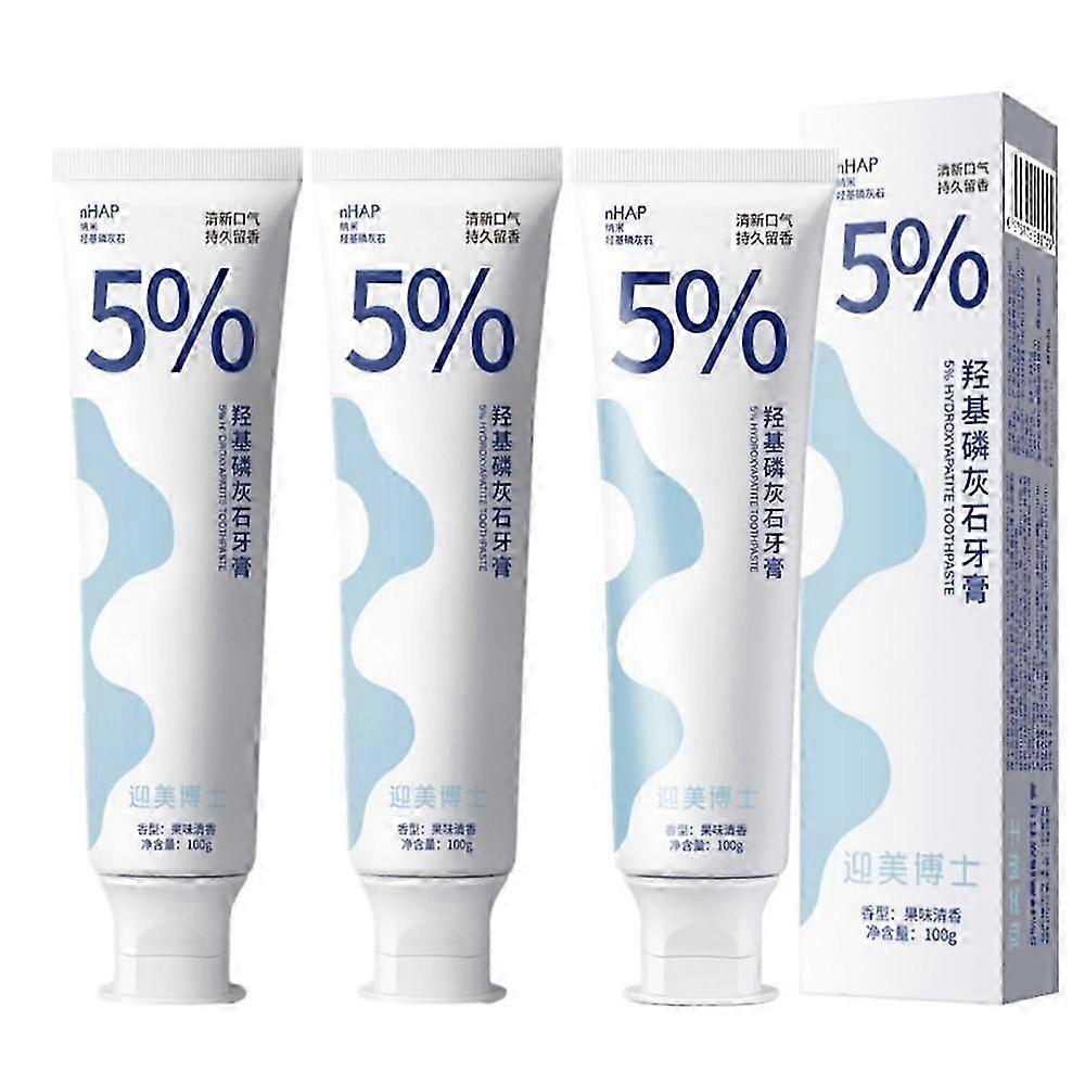 3pcs Nano Hydroxyapatite Toothpaste