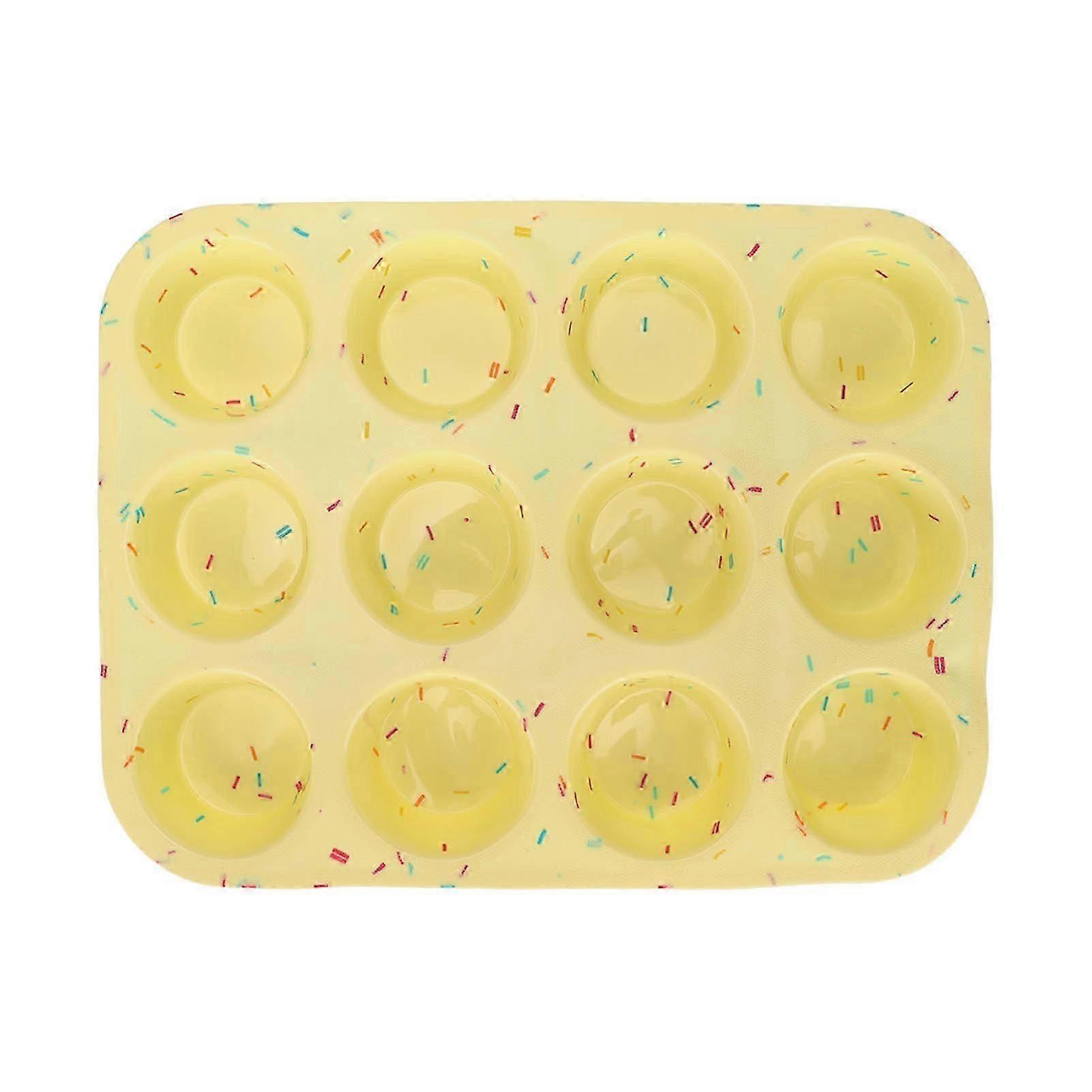 12-Cavity Silicone Easter Egg Mold for Baking