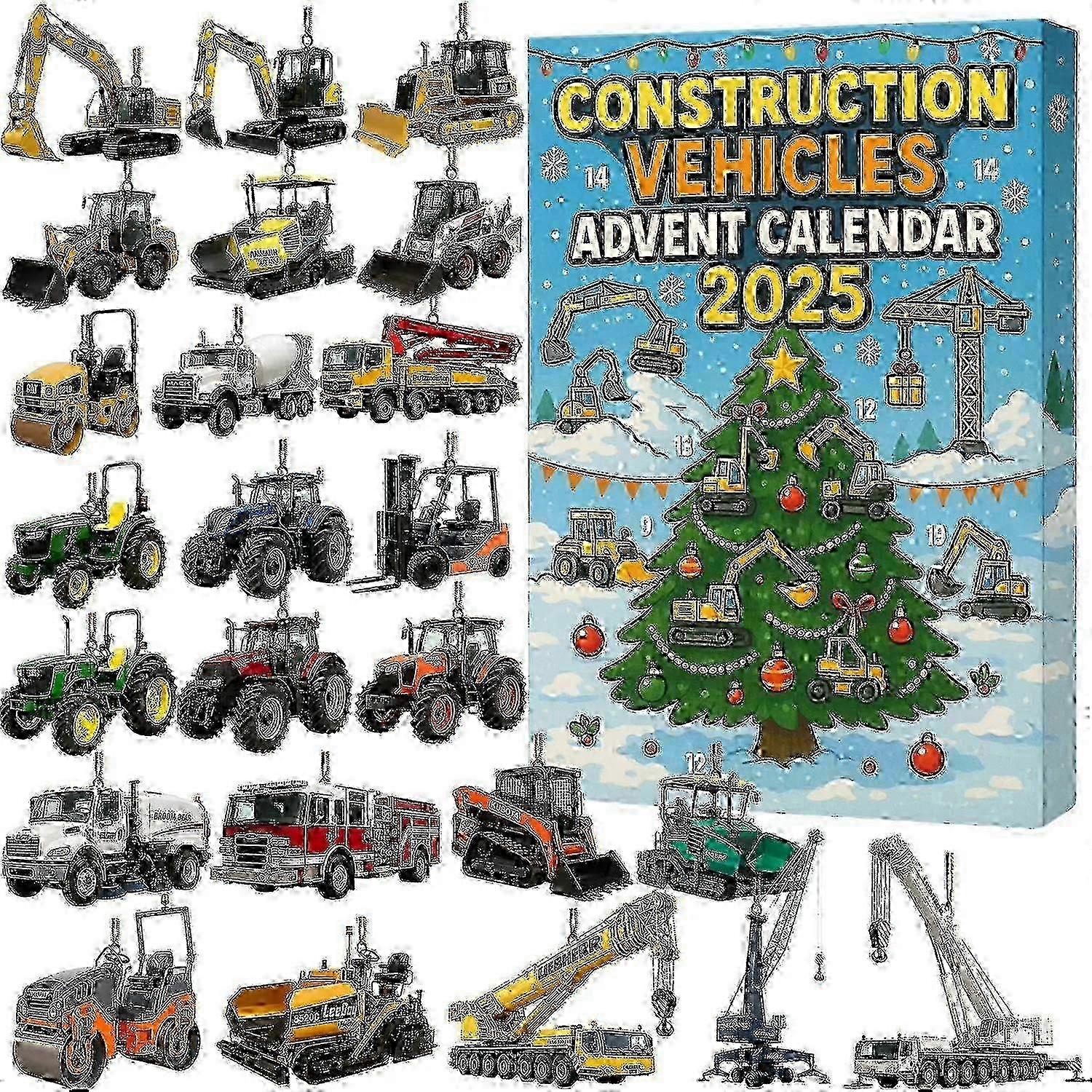 Construction Vehicles Advent Calendar  25-26s