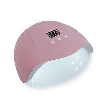 LED Nail Lamp UV Nail Dryer with Fast Gel Curing, Auto Sensor, USB Pink for Home Manicure