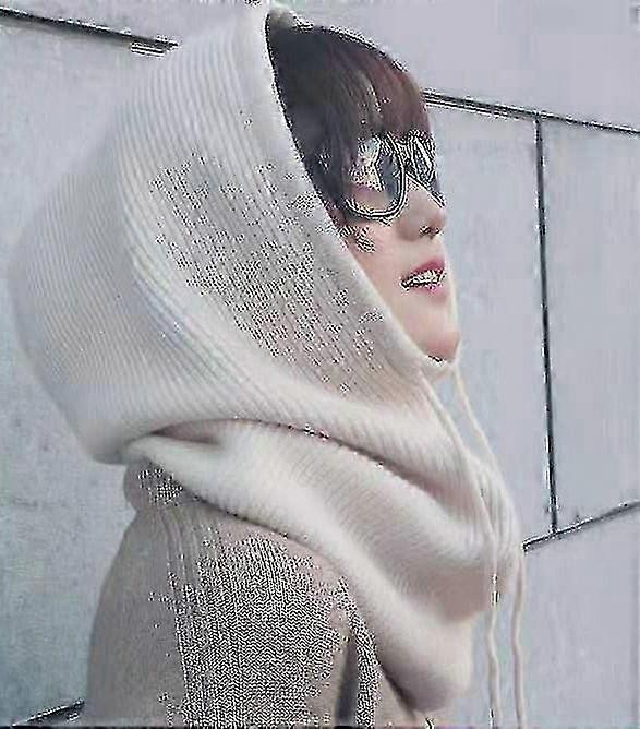 Gorro de invierno con capucha y bufanda para mujer