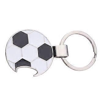 Soccer Pendant Keychain Metal Football Bottle Opener 2Pcs