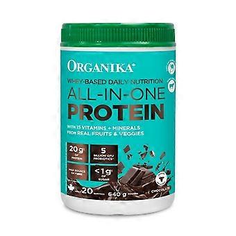Organika Wei-eiwit Dagelijkse Voeding Alles-in-één Proteïne Chocolade, 640 gram
