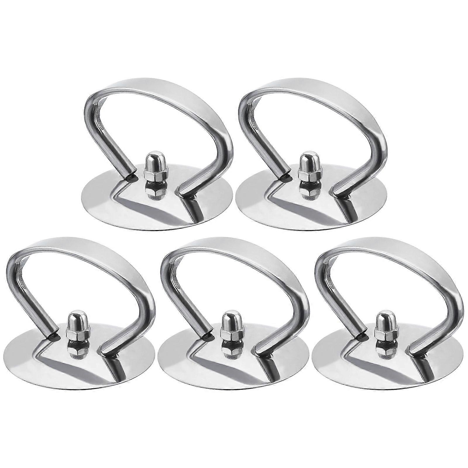 5Pcs Pot Grip Knob Lid Cover Knobs Replacement Universal Kitchen Replacement Set Silver