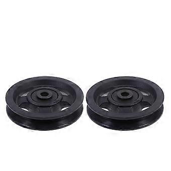 Gym Pulley Bearing Pulley for Exercising Use 6Pcs Plastic Wheel