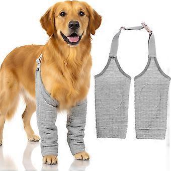 Elleboogbeschermers voor honden - Herstelhoes na een operatie met elastische band, kniebandage voor de voorpoten