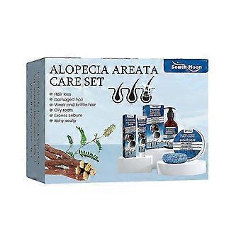 Kit para crescimento capilar com alopecia areata: shampoo nutritivo e sabonete para um cabelo mais espesso e volumoso.