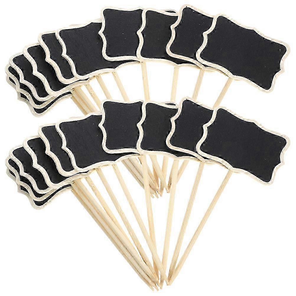 Mini Wooden Message Board Signs, Multicolor, 40Pcs