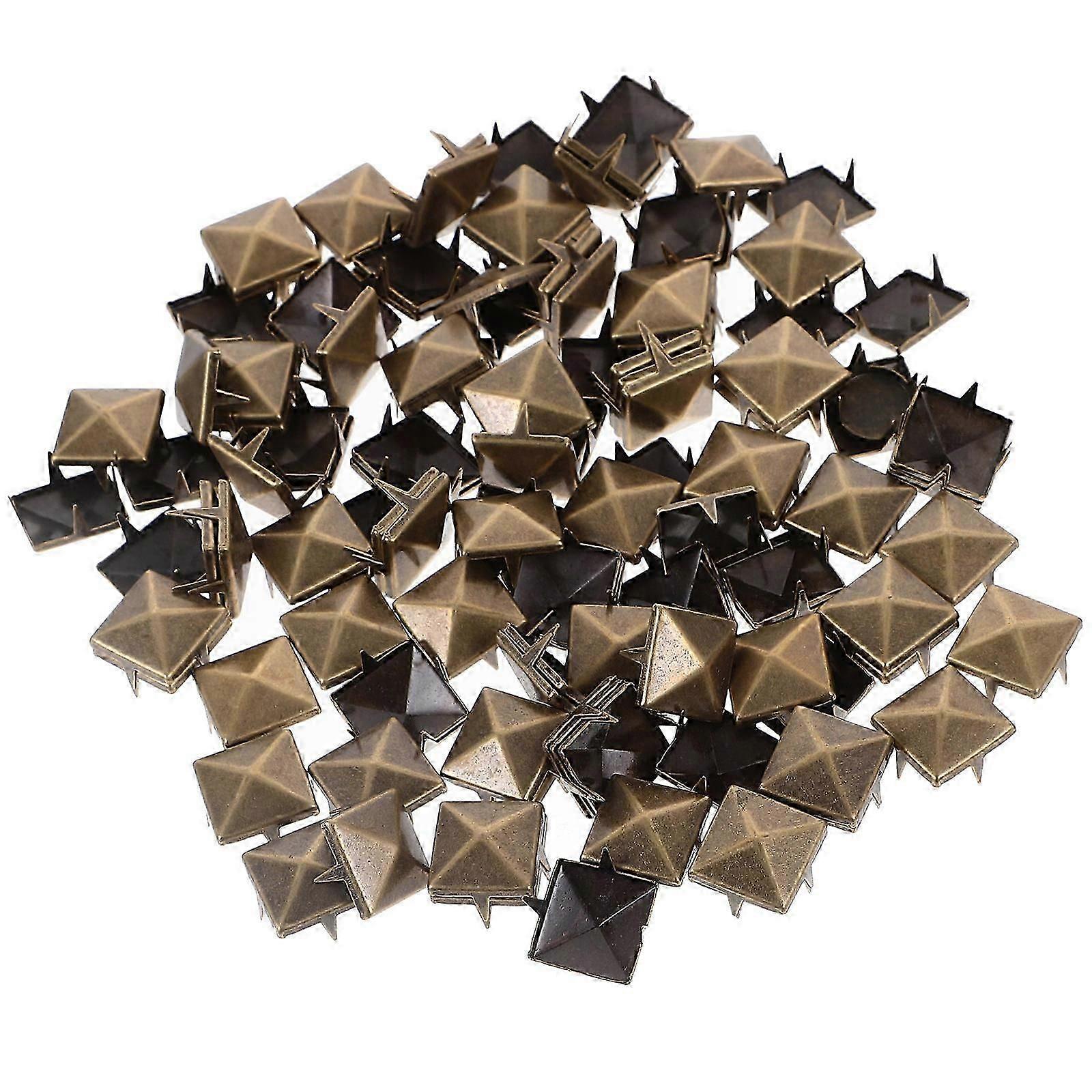 Square Claw Studs for Decorative Use 100Pcs Clothing Rivets Set