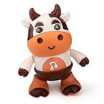 Electric dancing cow can sing and dance swinging lights music children's robot toys