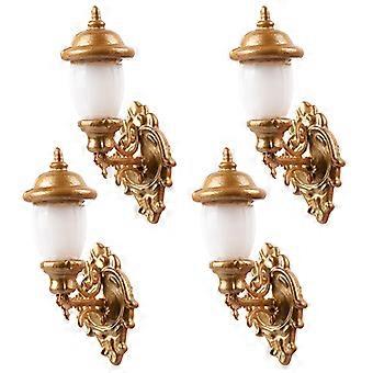 4pcs Décoratif Miniature Applique Murale Modèle Poupée Maison de sable Table Applique Murale Décor