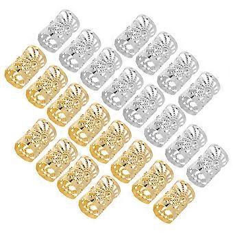 100 Pcs Braid Jewelry Hair Hair Beads Hair Tube Beads Braids Braid Accessories