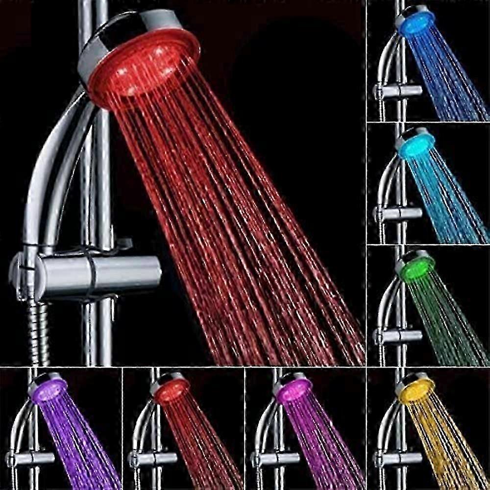 Automatic Temperature Control Color-Changing LED Shower Head for Bathroom Spa