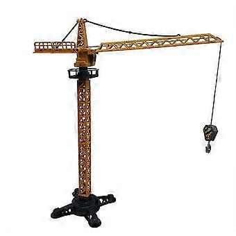 Brinquedos de construção fundidos Brinquedos de caminhão guindaste Modelo de guindaste de torre de brinquedo de carro fundido em miniatura para crianças Acessórios de jogo de canteiro de obras