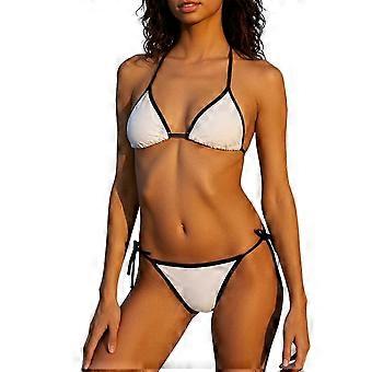 Halter Neck Bikini Set Comfortable Womens Swimwear Outfiti