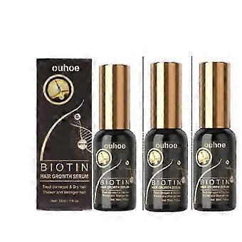 3 Stücke Ouhoe Biotin Haar Erzeugendes Ätherisches Öl Schnelle Und Kraftvolle Reparatur Haaransatz Geschädigtes Haar Anti-Verlust Reparatur Haaransatz Dicht-9394231331035