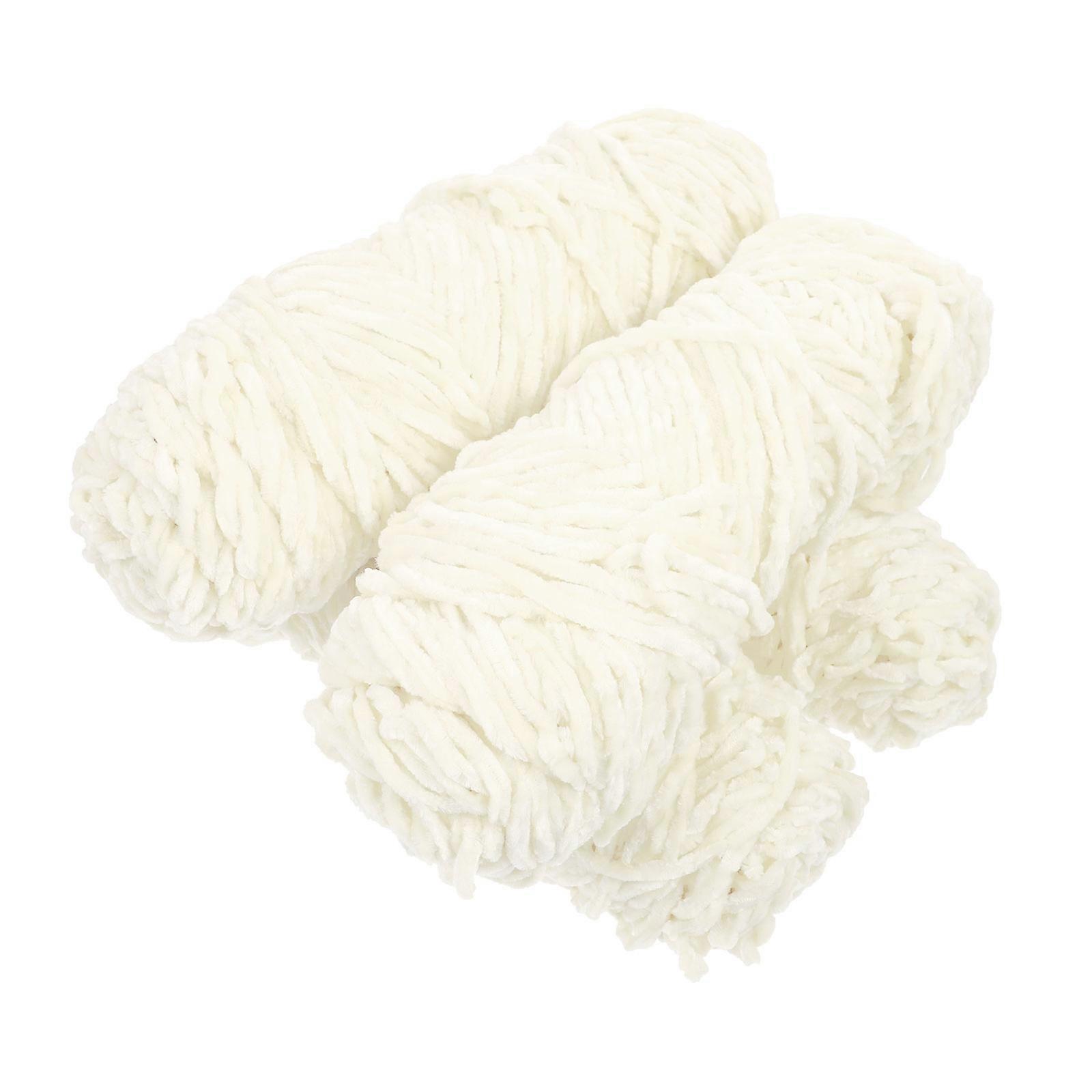 4pcs Hand Knitting Wool DIY Scarf Material Hat Weaving Thread Material