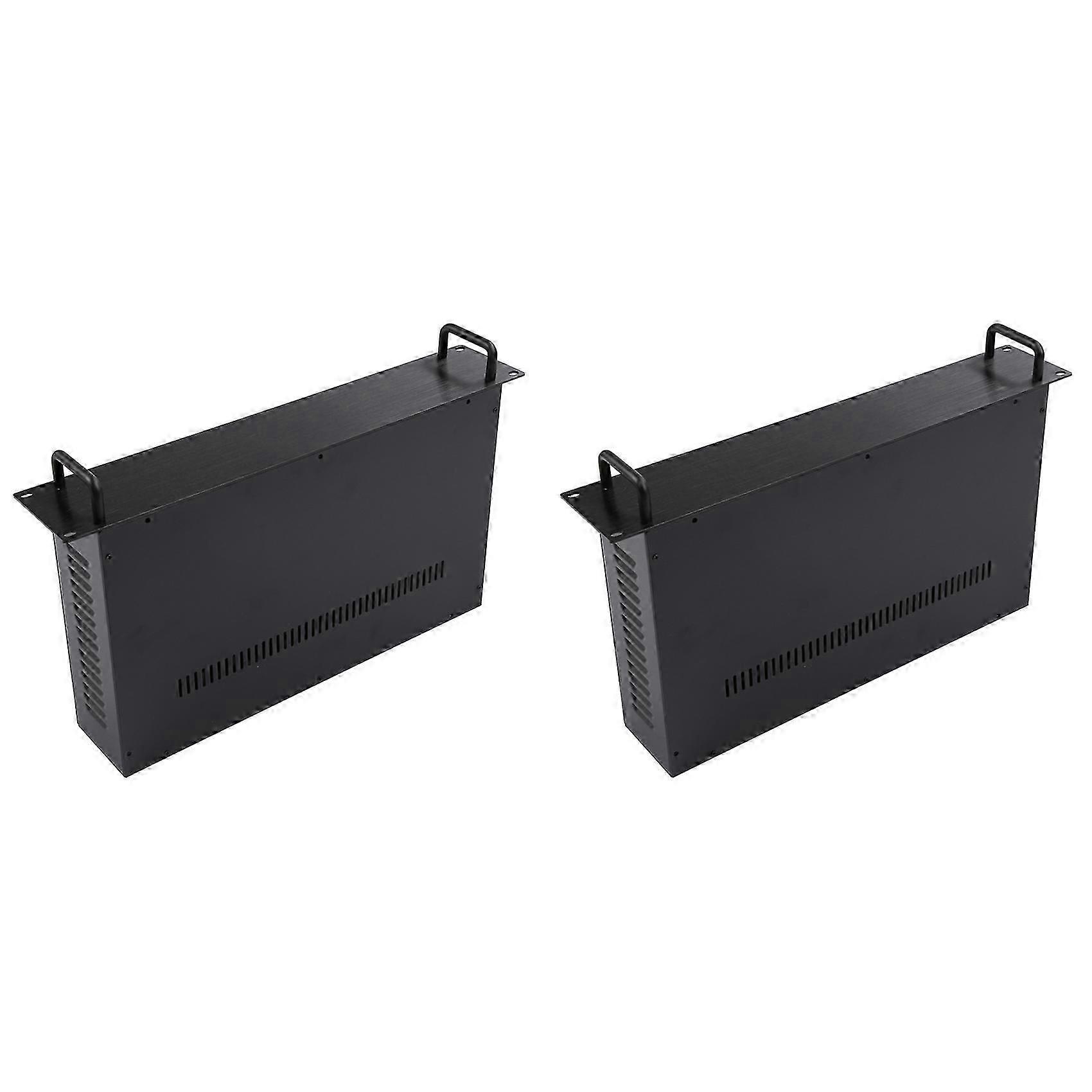 2X 2U Chassis 19 Inch Server Rackmount Case Data Switch Box Power Communication Metal Rack Mount Computer Case