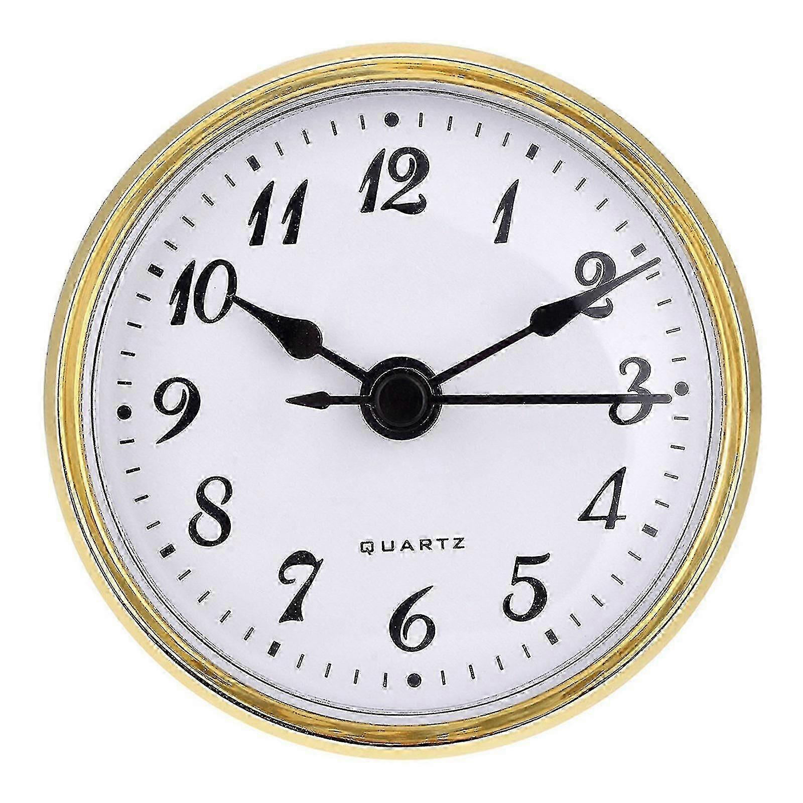 Quartz Craft Clock Insert 70mm Diameter Classic Number Pattern