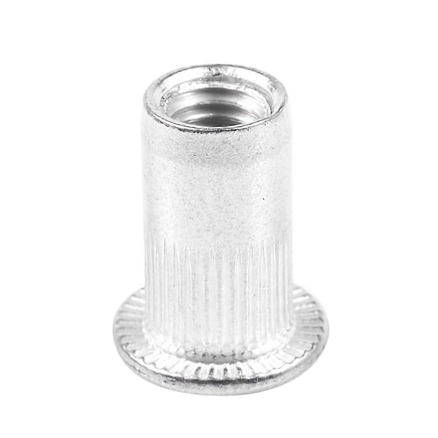 M5 Aluminium Threaded Rivnuts Flat Head Rivet Nuts Nutserts 100pcs